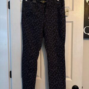 Lucky Brand Black Chinos with Subtle Pattern